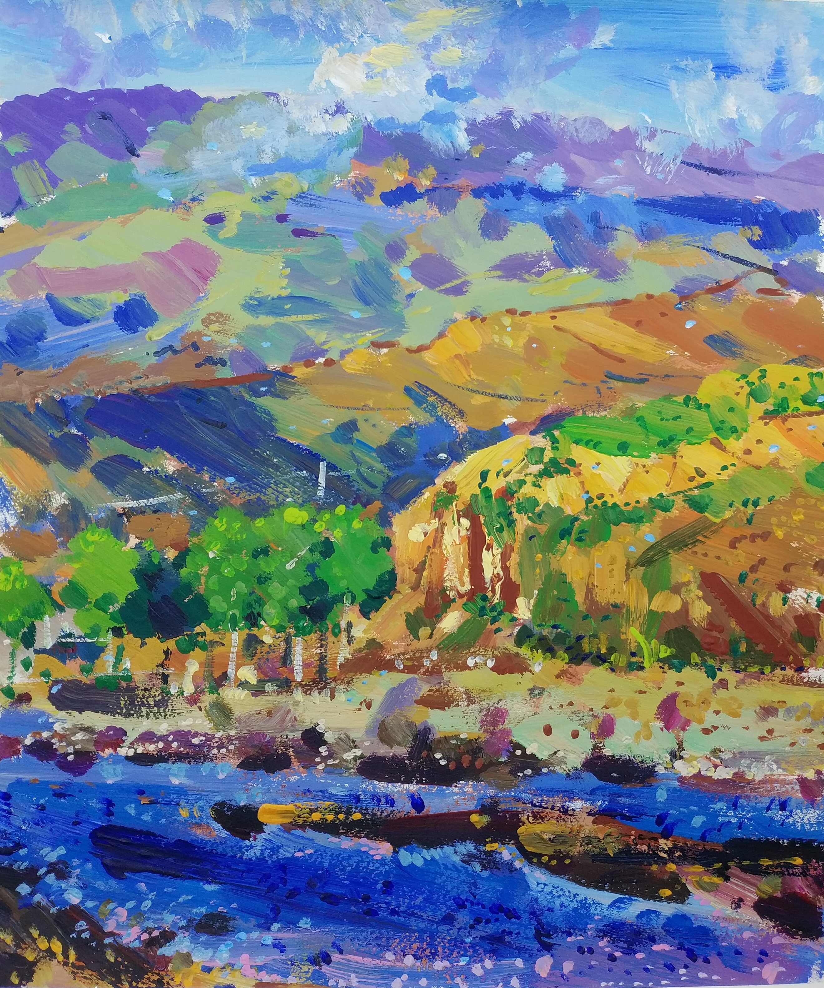 色彩|纯艺术|水粉|桃之夭夭zs - 原创作品 - 站酷 (zcool)