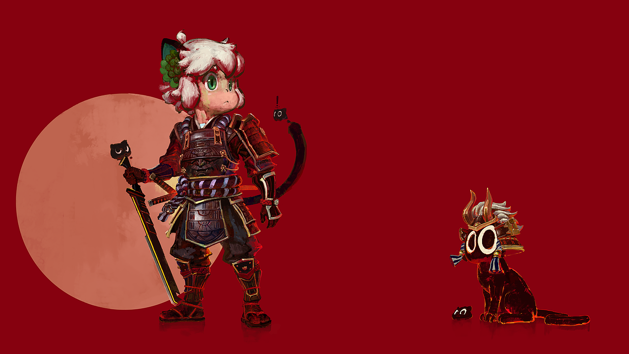 《将军罗小黑》罗小黑二创以及其他的插画习作（图ZMjYyMzIzNzMy） - 艺术插画 - 站酷设计师地球猫猫教原创素材 - 站酷ZCOOL