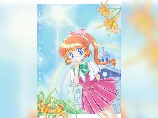 [板绘-200629]羽丘芽美·夏校单马尾Ver.