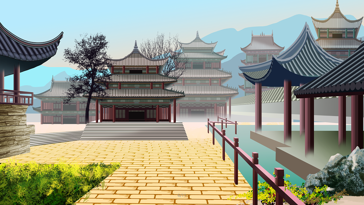 御花园|插画|游戏原画|王伟cg - 原创作品 - 站酷 (zcool)