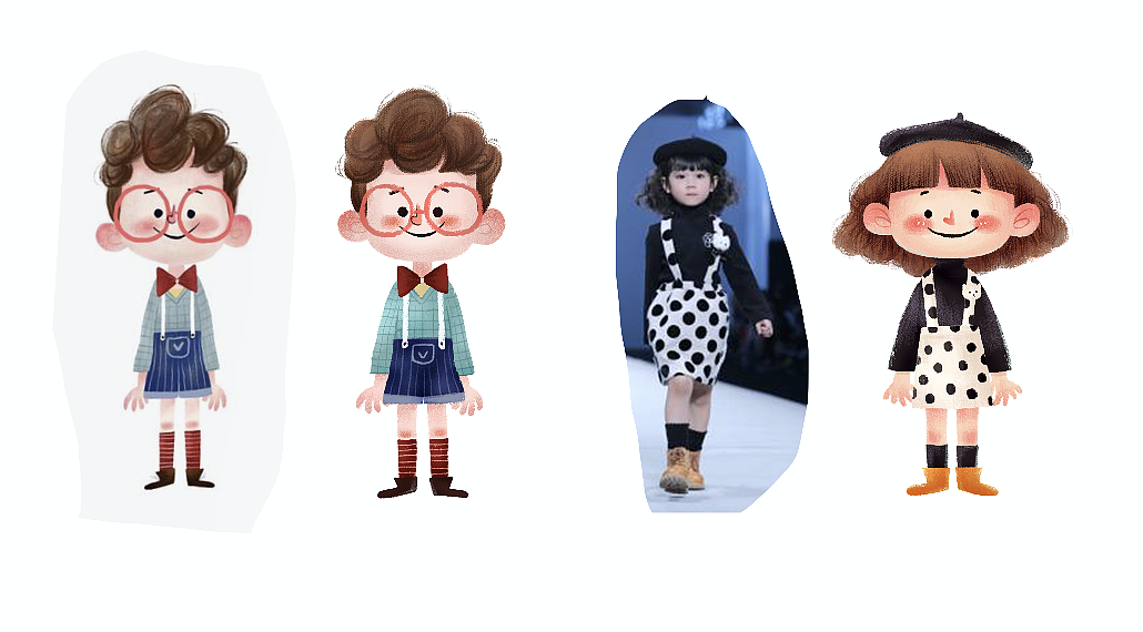 插画形象钥匙扣