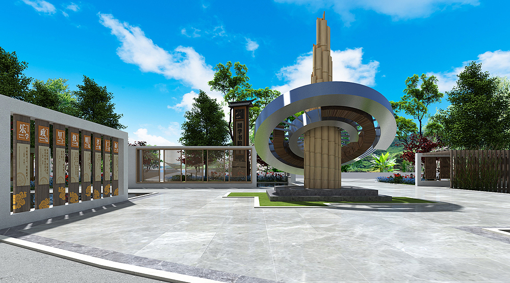 国学书院户外景观文化（图ZMjE2NTMxNjYw） - 其他空间 - 站酷设计师楚磊原创素材 - 站酷ZCOOL