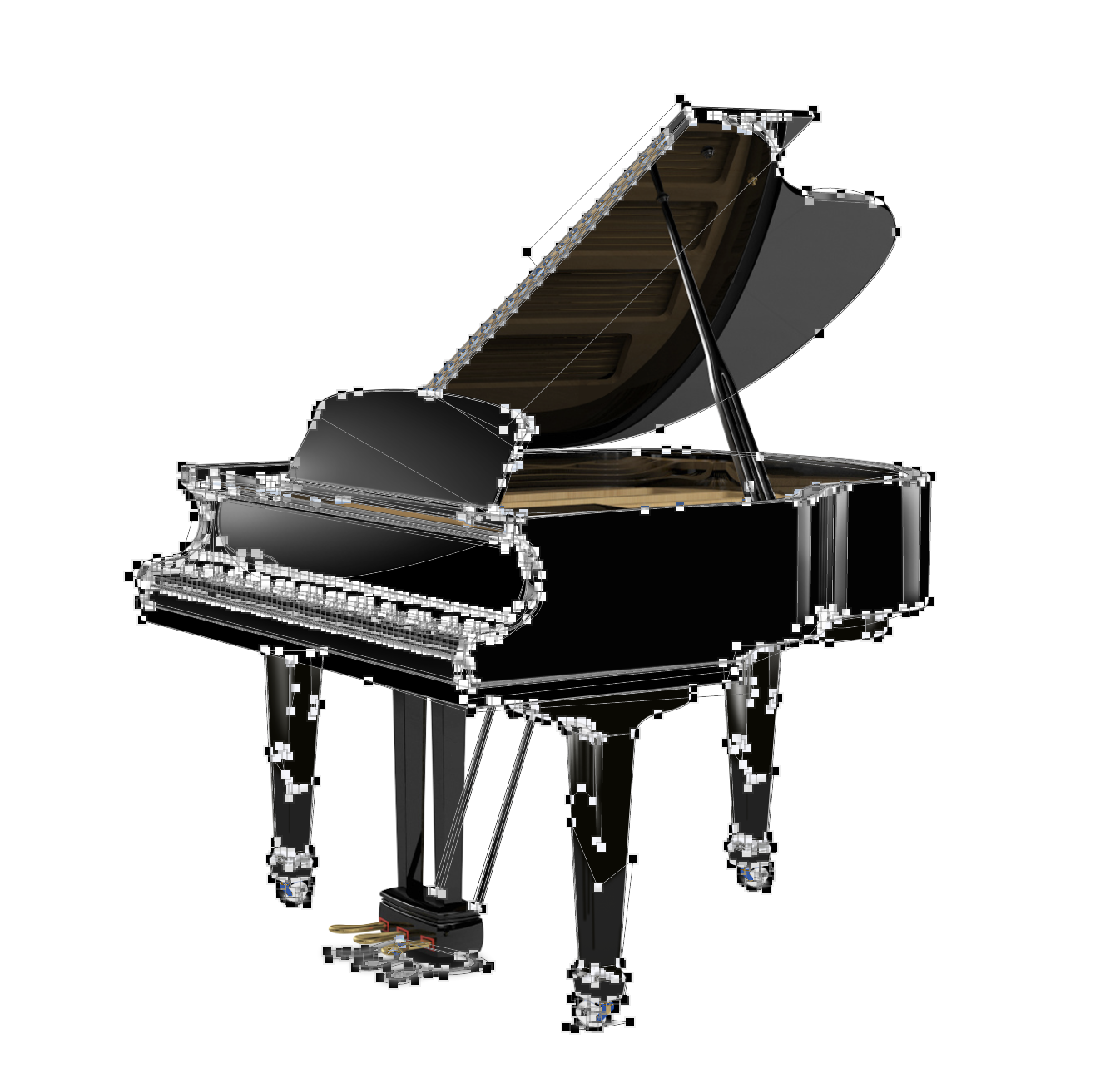 86-1104欧式钢琴室 3d模型下载-【集简空间】「每日更新」