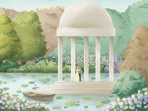 《庭院花事》（個(gè)人主頁(yè)-ZNDk5NTgxMTI=） - 商業(yè)插畫(huà) - 站酷設(shè)計(jì)師九蒔原創(chuàng)素材 - 站酷ZCOOL