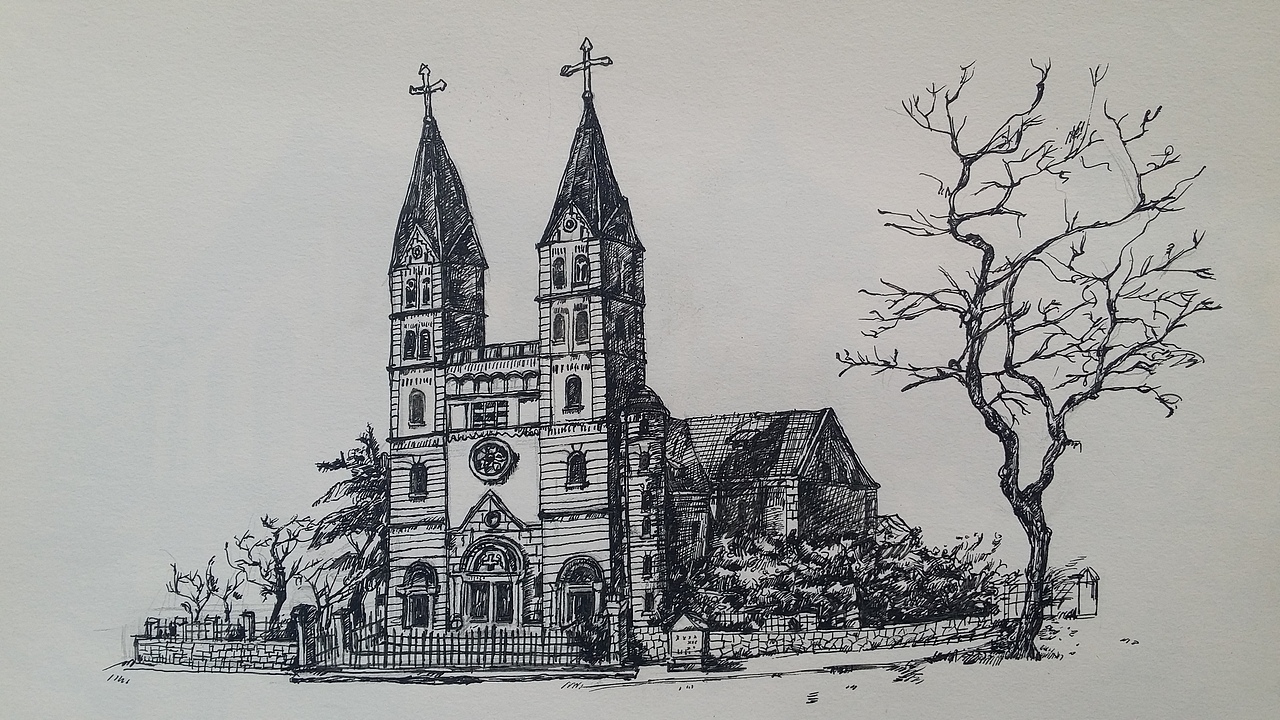 青岛人特色老建筑  欧式风格 速写北京|设计爱好者忍者不是龟8|5|644