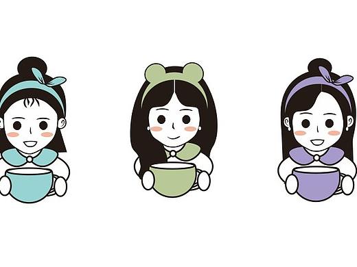 人物小头像卡通女孩