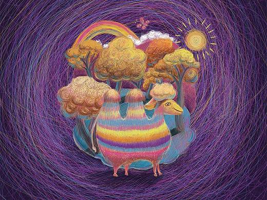 驼奶插画手绘