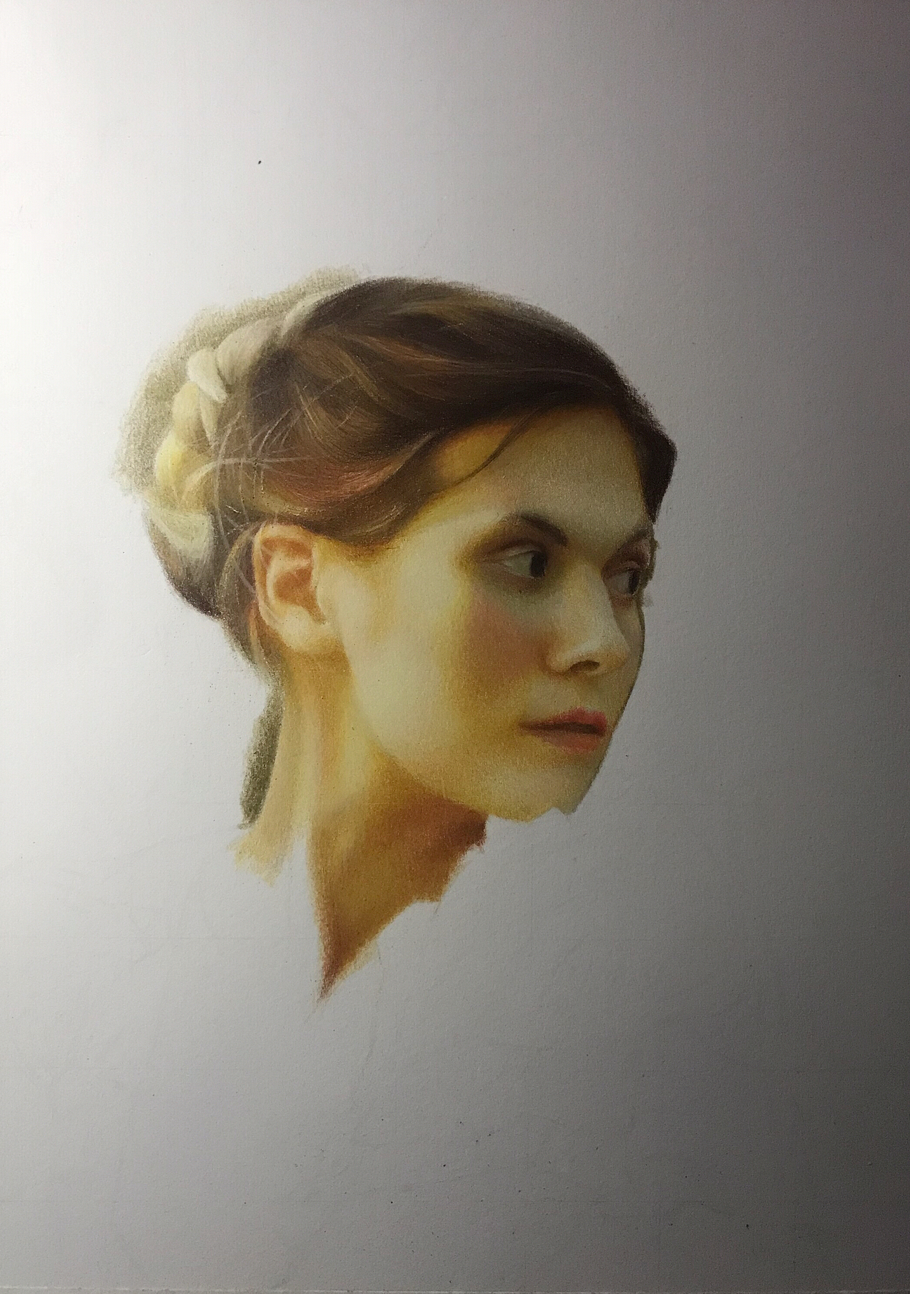 彩铅—《回眸》