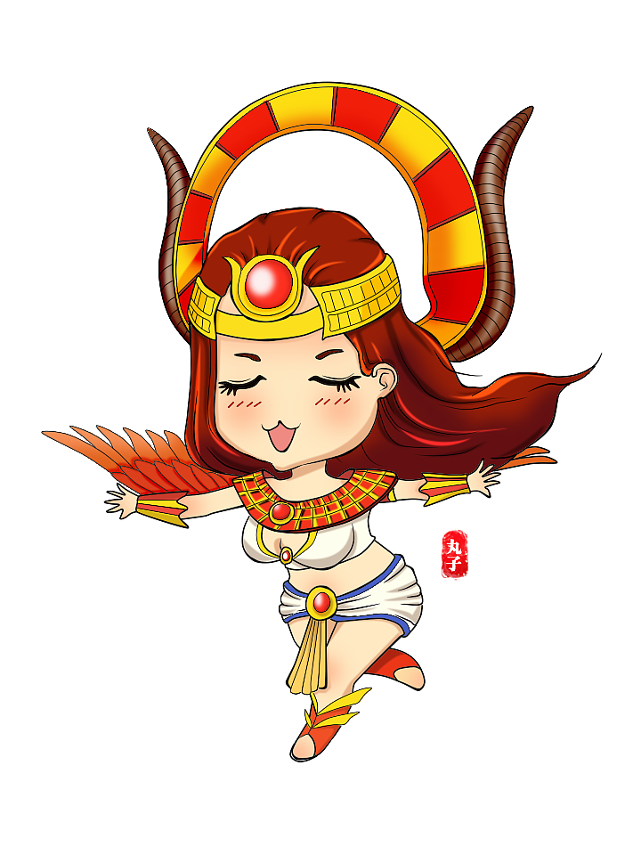 【百图斩第8天】萌萌哒伊希斯（图ZMzA2MzQ3NTY=） - 创作习作 - 站酷设计师丸子再小也是肉原创素材 - 站酷ZCOOL