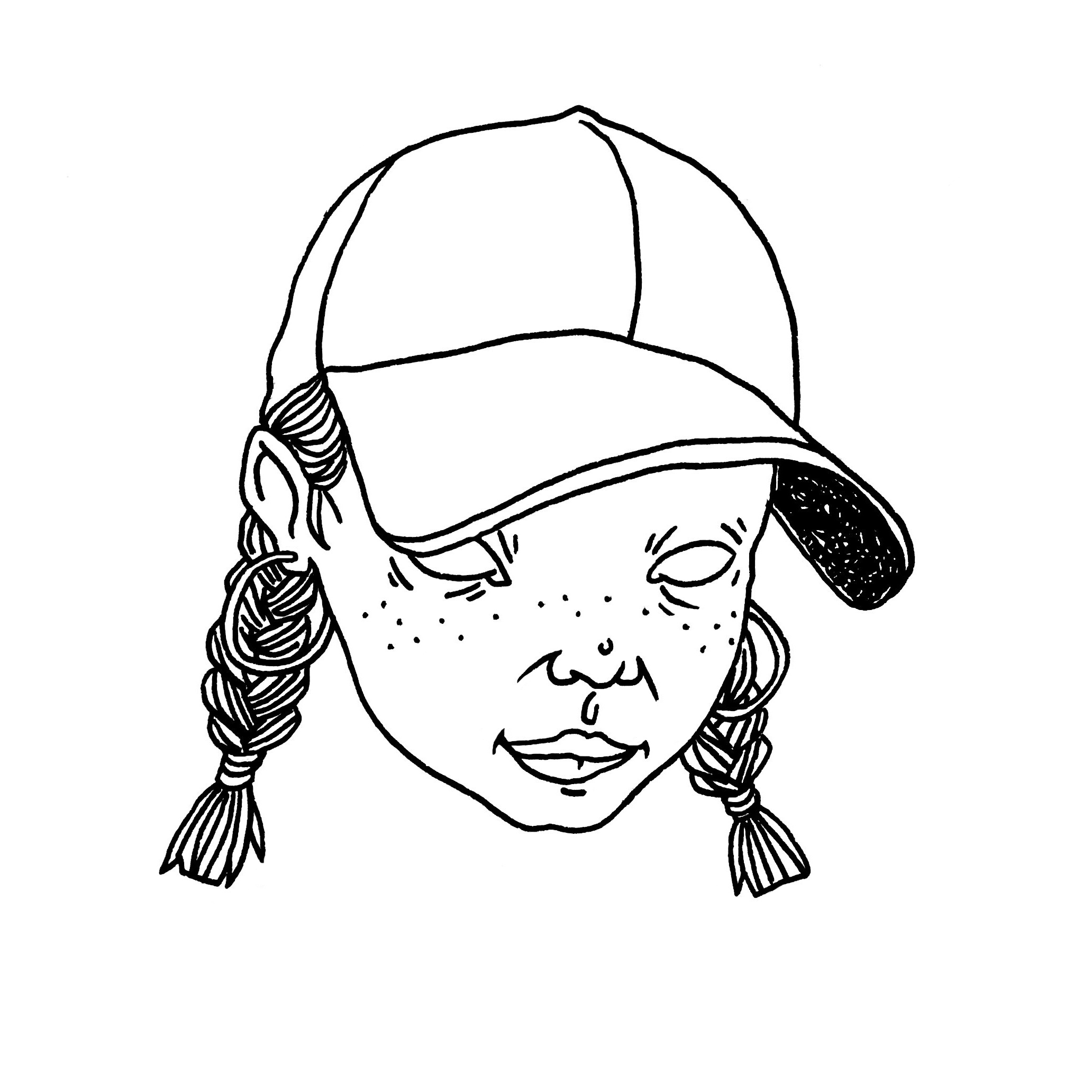 又是一波黑白插画 手绘涂鸦