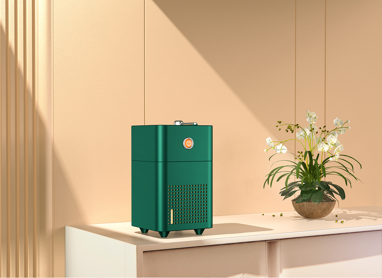 一组加湿器渲染图