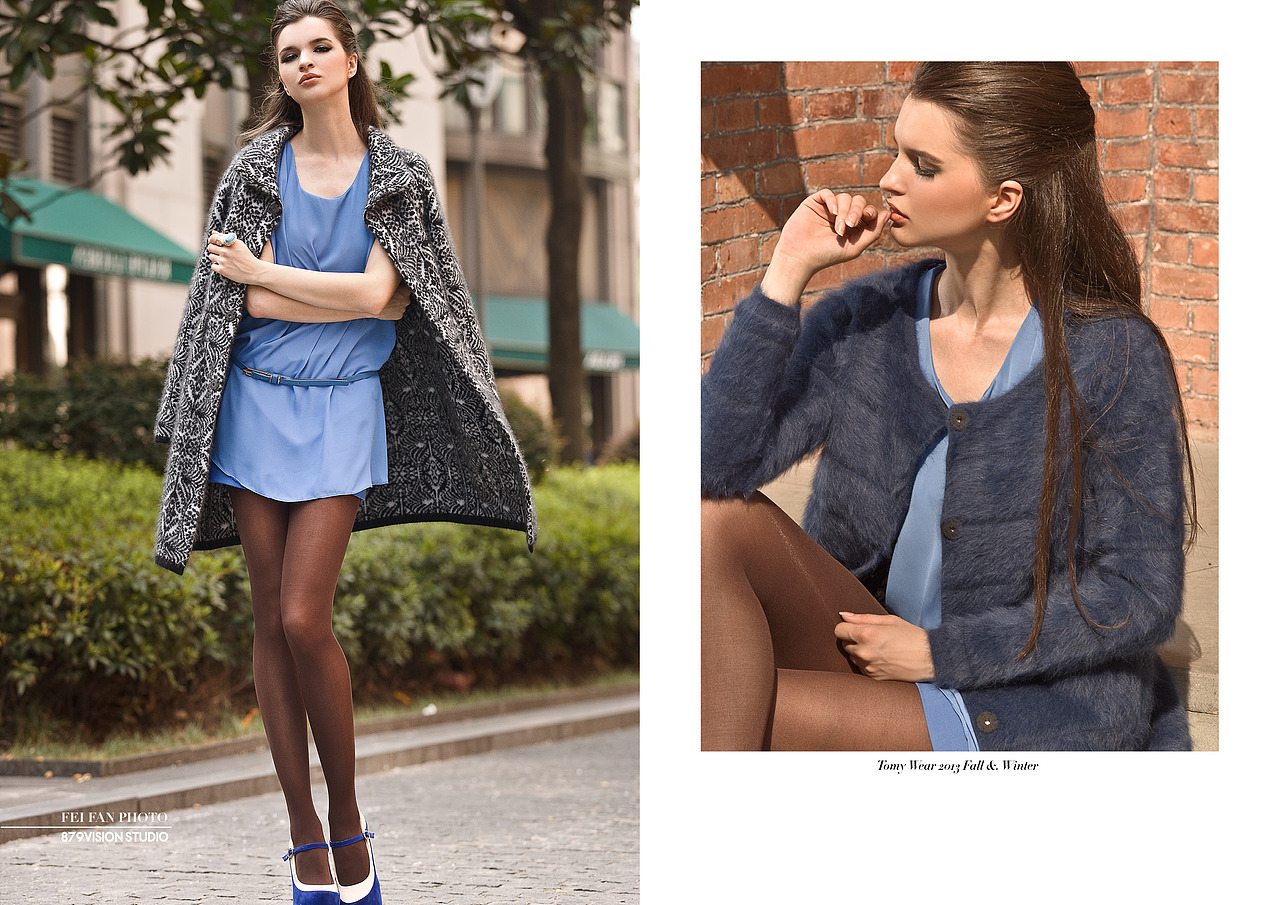 费凡视野|酷暑骄阳下拍摄的羊毛衫画册 成片+摄影现场 整36PAGE