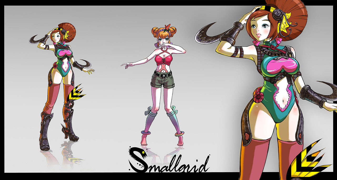 原创作品：女战士（图ZODgxODc2OA==） - 概念设定 - 站酷设计师Hellio哲子原创素材 - 站酷ZCOOL