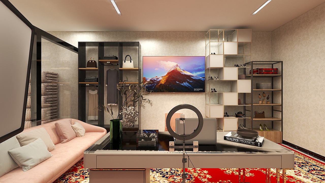 直播室布置效果图