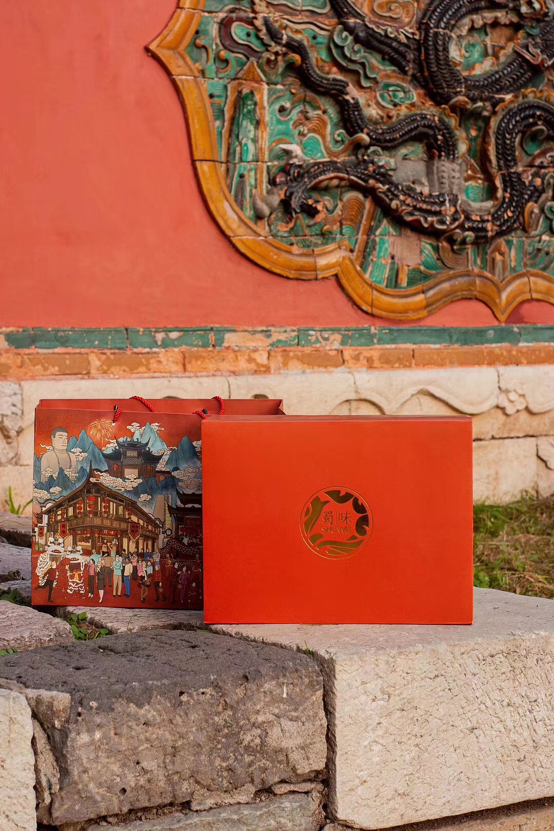 蜀味&桂花庄国风年货包装插画