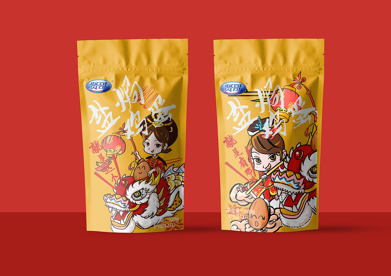 贤哥辣条卤蛋包装