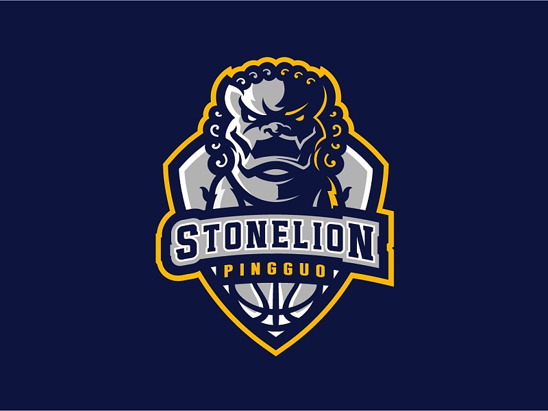 剑齿虎形象美式logo