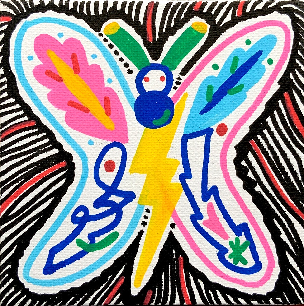 布面小画丨无用之花系列涂鸦