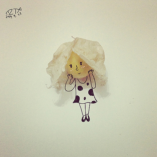 害羞的姑娘儿(姑娘儿,又叫含羞果,第一次听到有种水果叫这个名字,觉得挺有趣的~~)