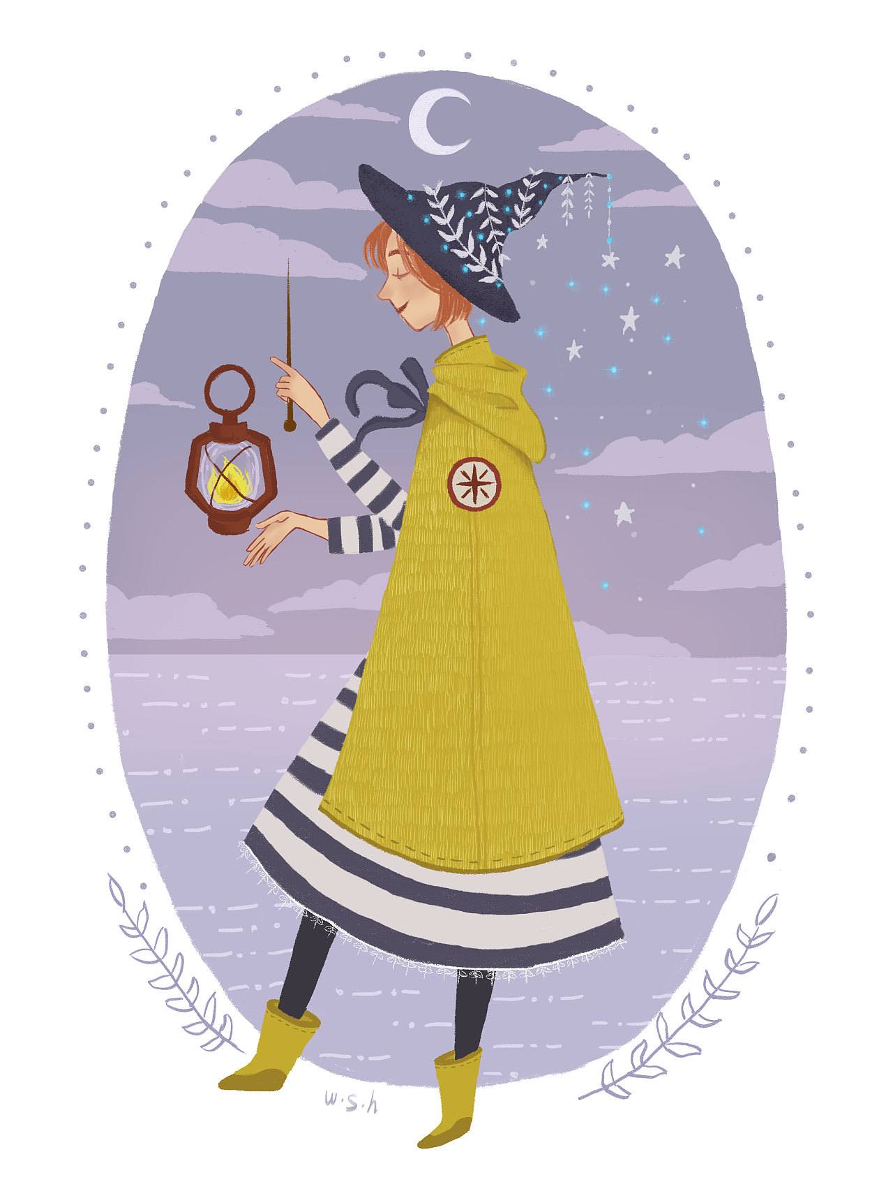 可爱小女巫|插画|创作习作|huifeide狗 - 原创作品 - 站酷 (zcool)