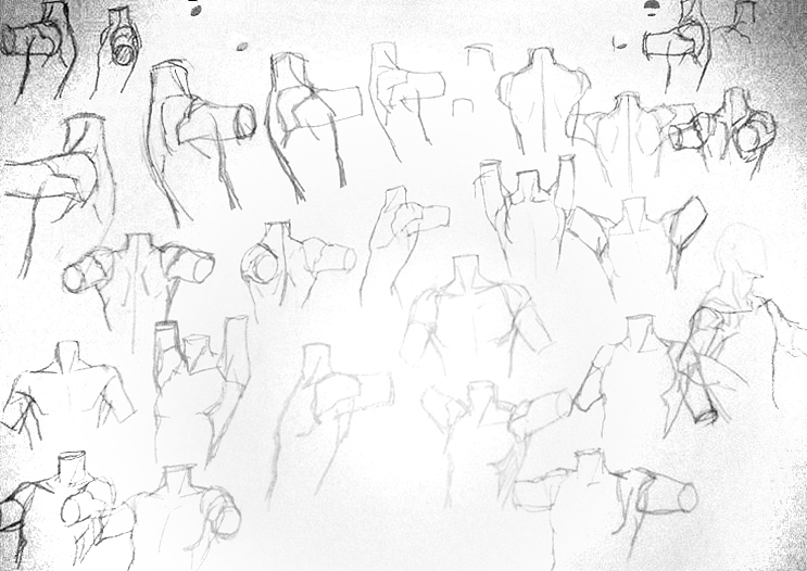 杂乱的手稿练习集合