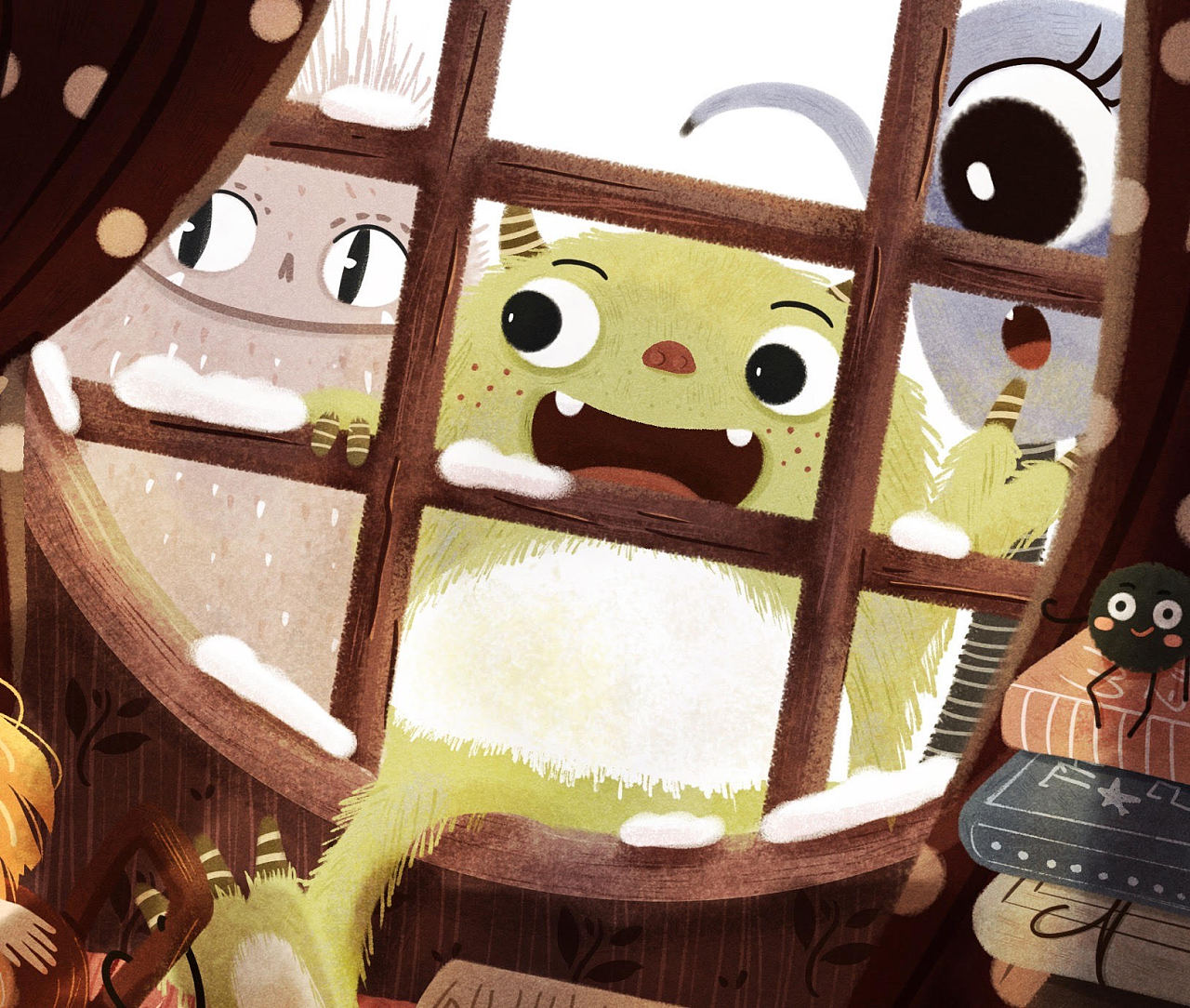 绘本风格 | 我也要泡温泉