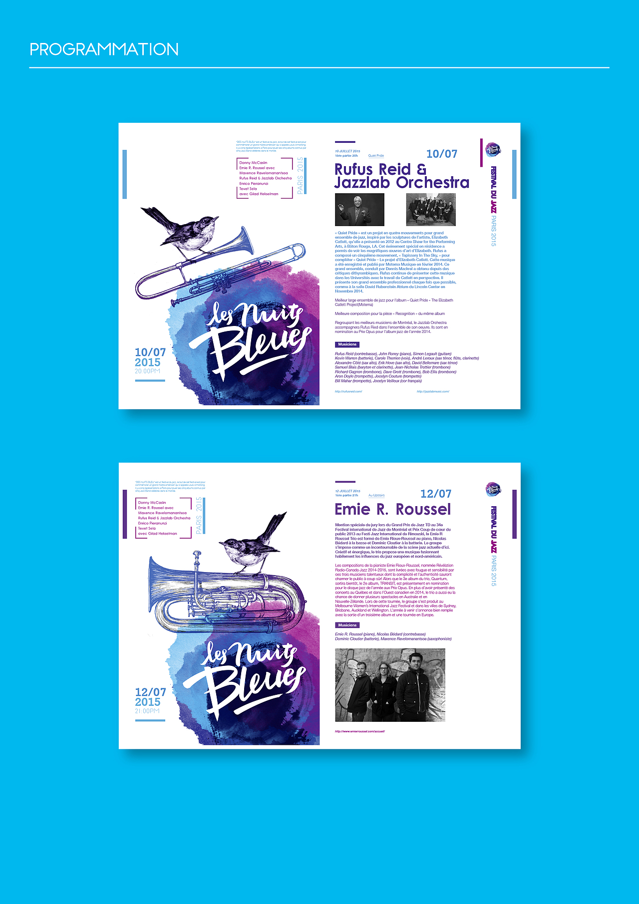 Les Nuits Bleues/ Festival du Jazz（图ZMjUzNDI3NjA=） - 品牌 - 站酷设计师Niico原创素材 - 站酷ZCOOL