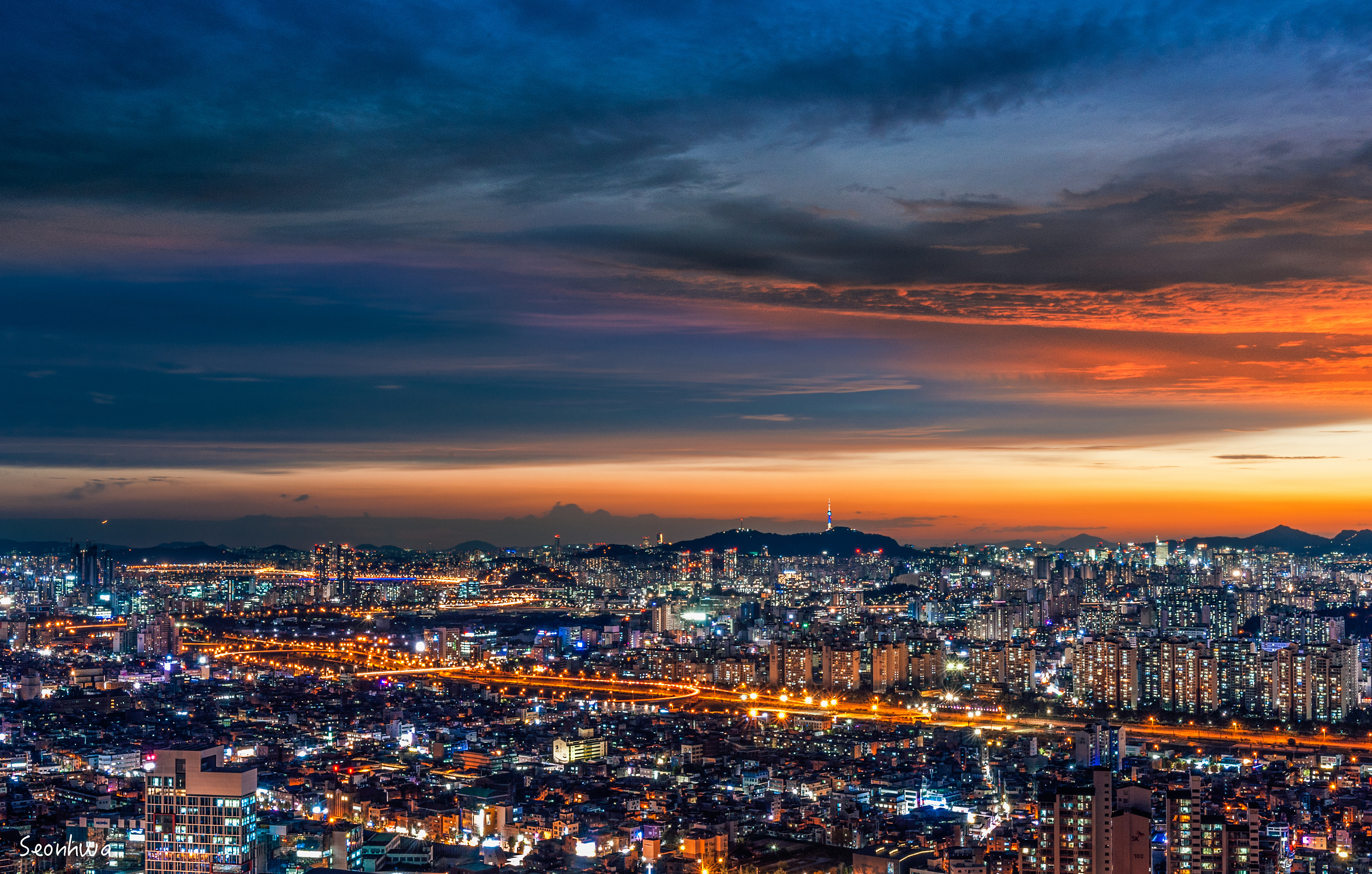首尔（韩国首都）摄影风光风景宽屏壁纸_我爱桌面网提供