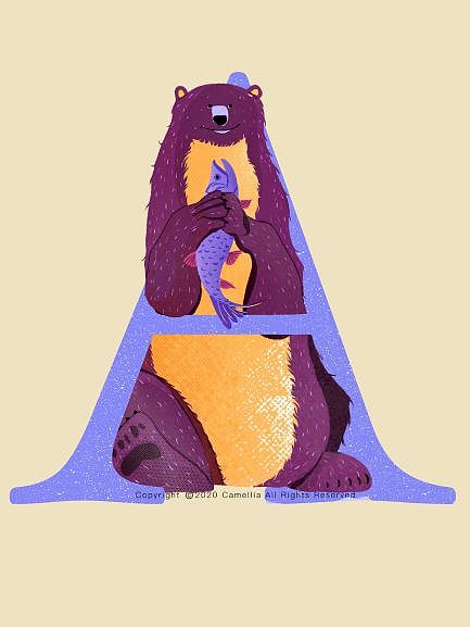 26个字母与动物的创意组合插画（图ZMjE0NjUxMDY0） - 创作习作 - 站酷设计师山之茶花Camellia原创素材 - 站酷ZCOOL