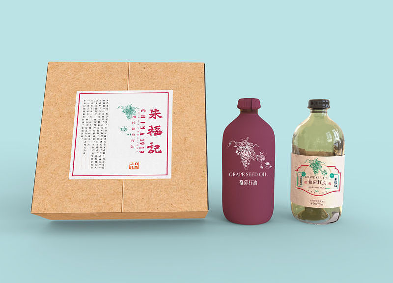初榨葡萄籽油包装设计（图ZOTA0MTY0NTI=） - 包装 - 站酷设计师Jocelyn陈原创素材 - 站酷ZCOOL