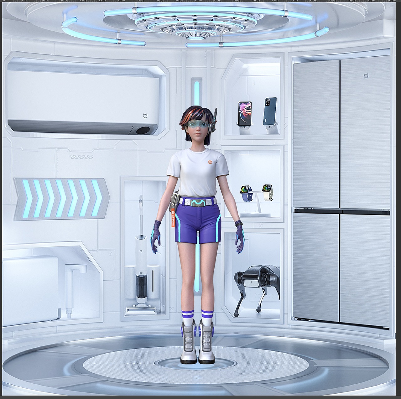 小米直播间虚拟主播—米柚同学（京东、抖音）（图ZMjgzOTExMjcy） - 人物/生物 - 站酷设计师我是皮皮怪原创素材 - 站酷ZCOOL