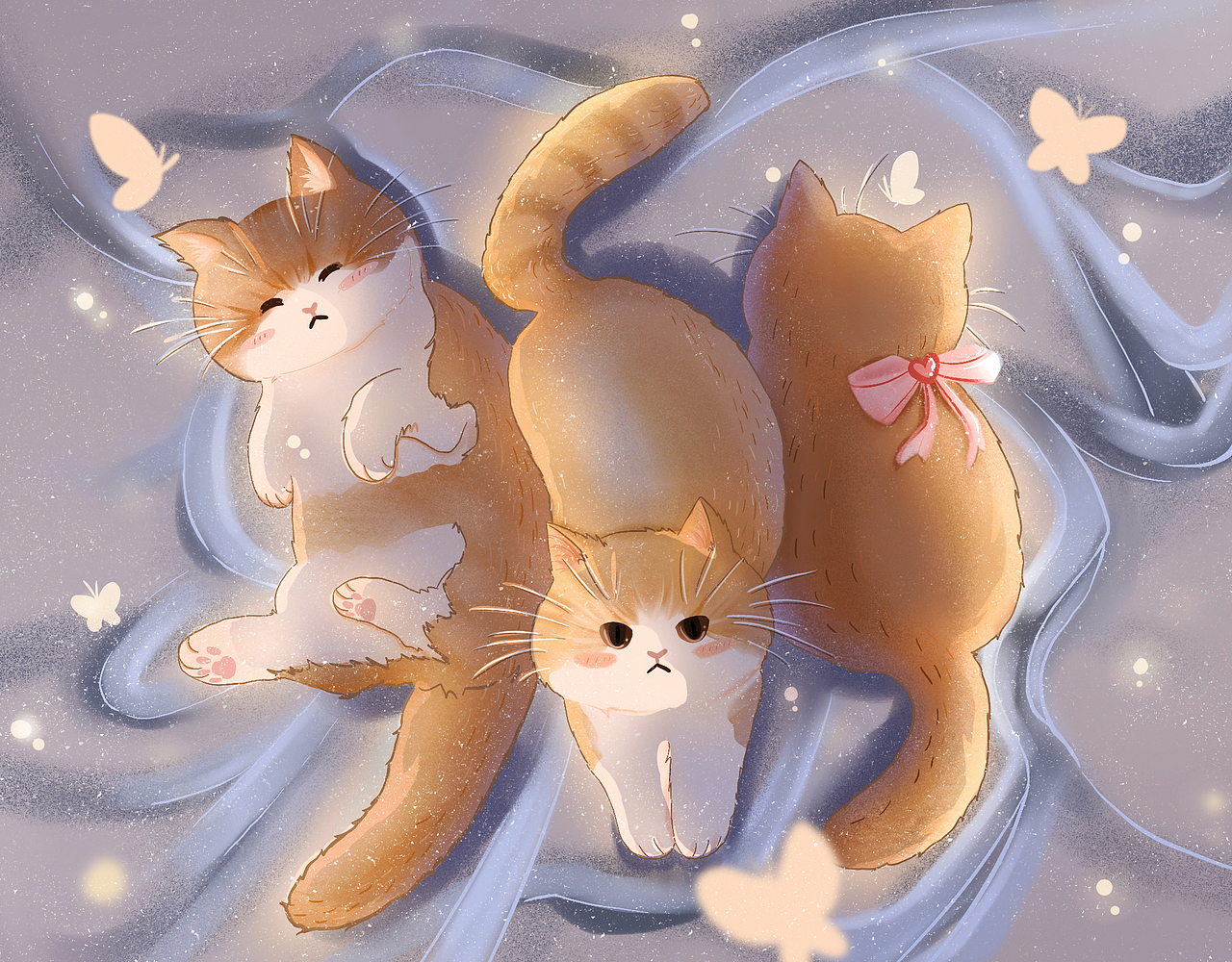 动物插画可爱猫咪