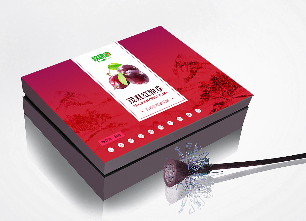 茂县青脆李外包装设计