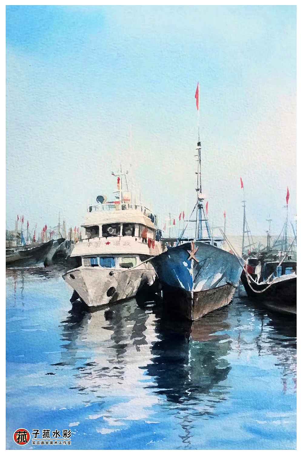 纸绘水彩——船系列|纯艺术|绘画|子菰_原创作品-站酷zcool