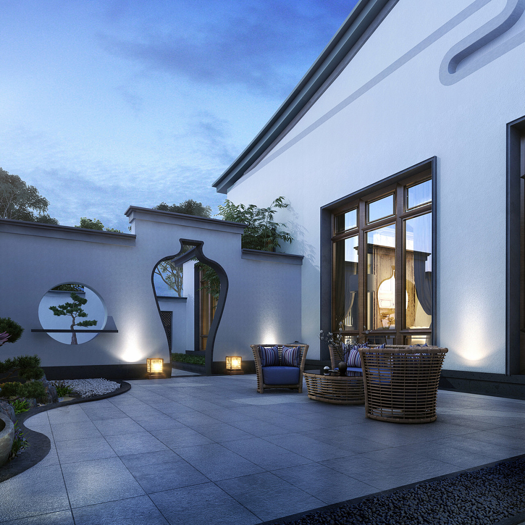 花园别墅中式别墅之韵