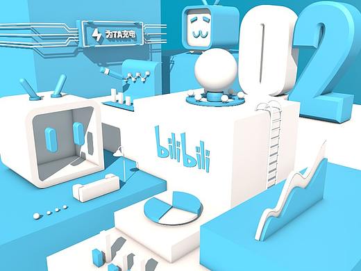 C4D 概念小场景（个人主页-ZNDUxNjU0OTI=） - 场景 - 站酷设计师设计小龍原创素材 - 站酷ZCOOL