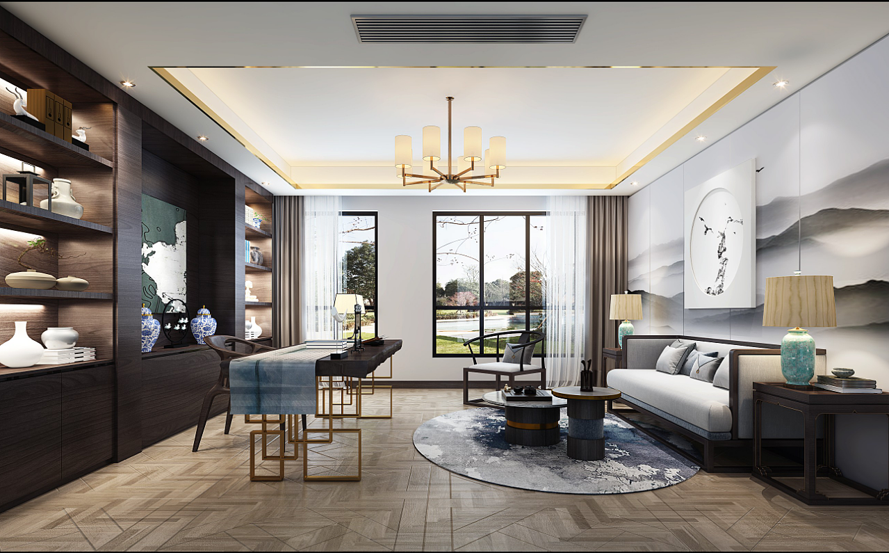 家装卧室-书房-卫生间表现