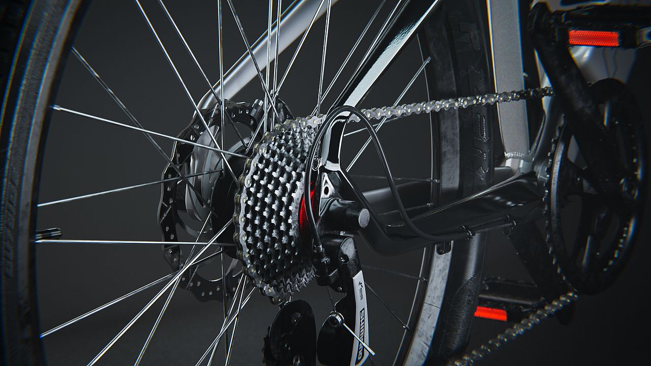 小米 Himo电动自行车 - Blender渲染