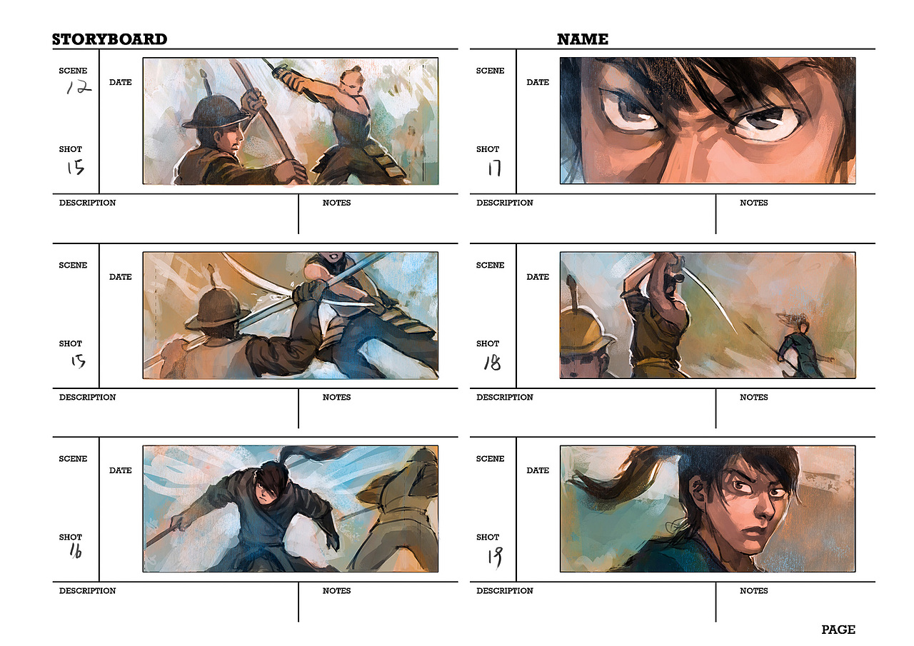 电影故事板分镜