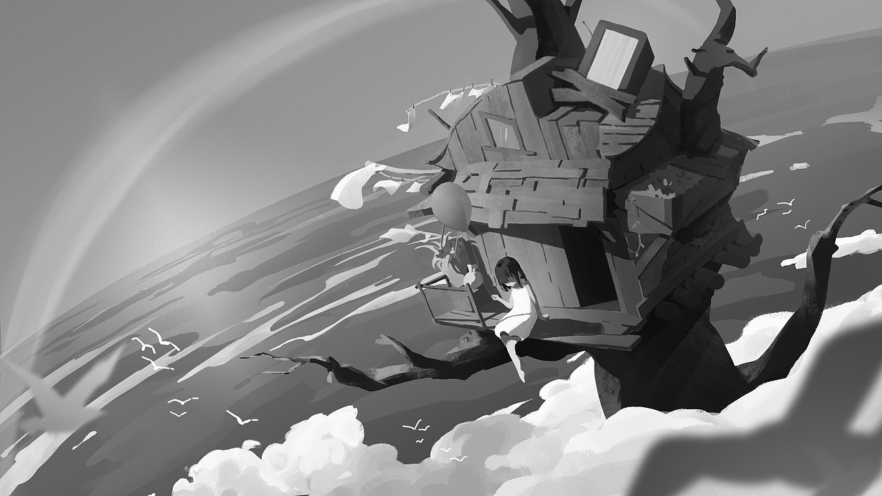 天空树屋绘制过程碎碎念（图ZMjY4MDAwMzMy） - 绘本 - 站酷设计师深空制图师UMU原创素材 - 站酷ZCOOL