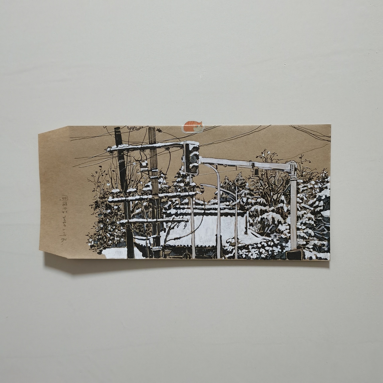 手绘信封系列插画