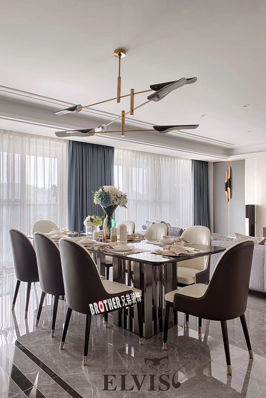 棕榈泉国际花园装修设计,渝北兄弟装饰门店,现代简约