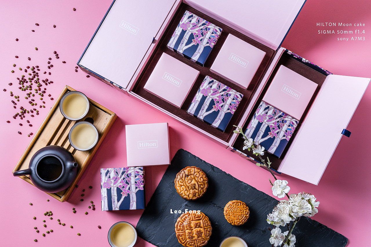 hilton 酒店月饼宣传摄影作品