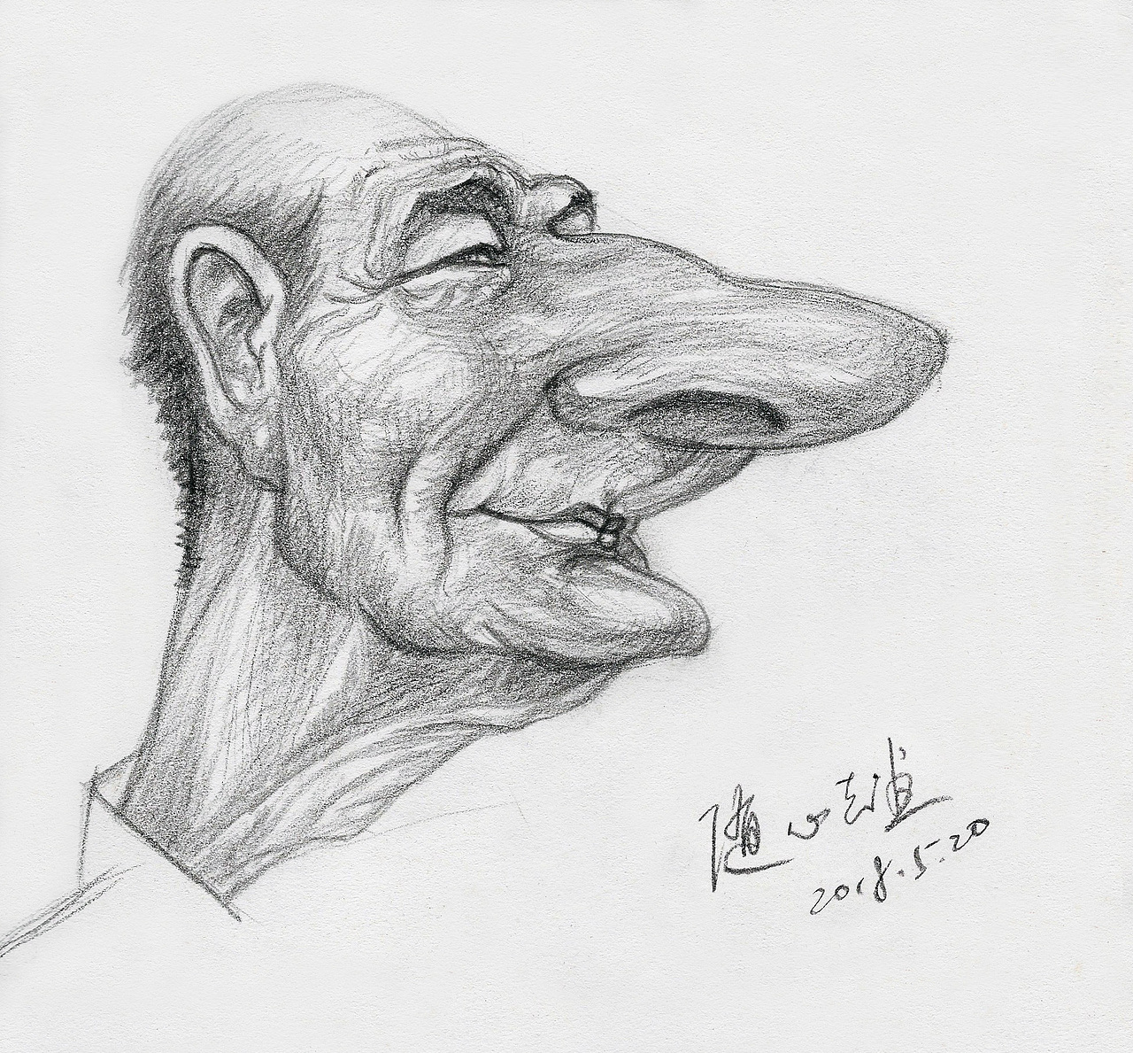 肖像漫画练习夸张