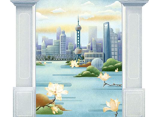 上海城市插画