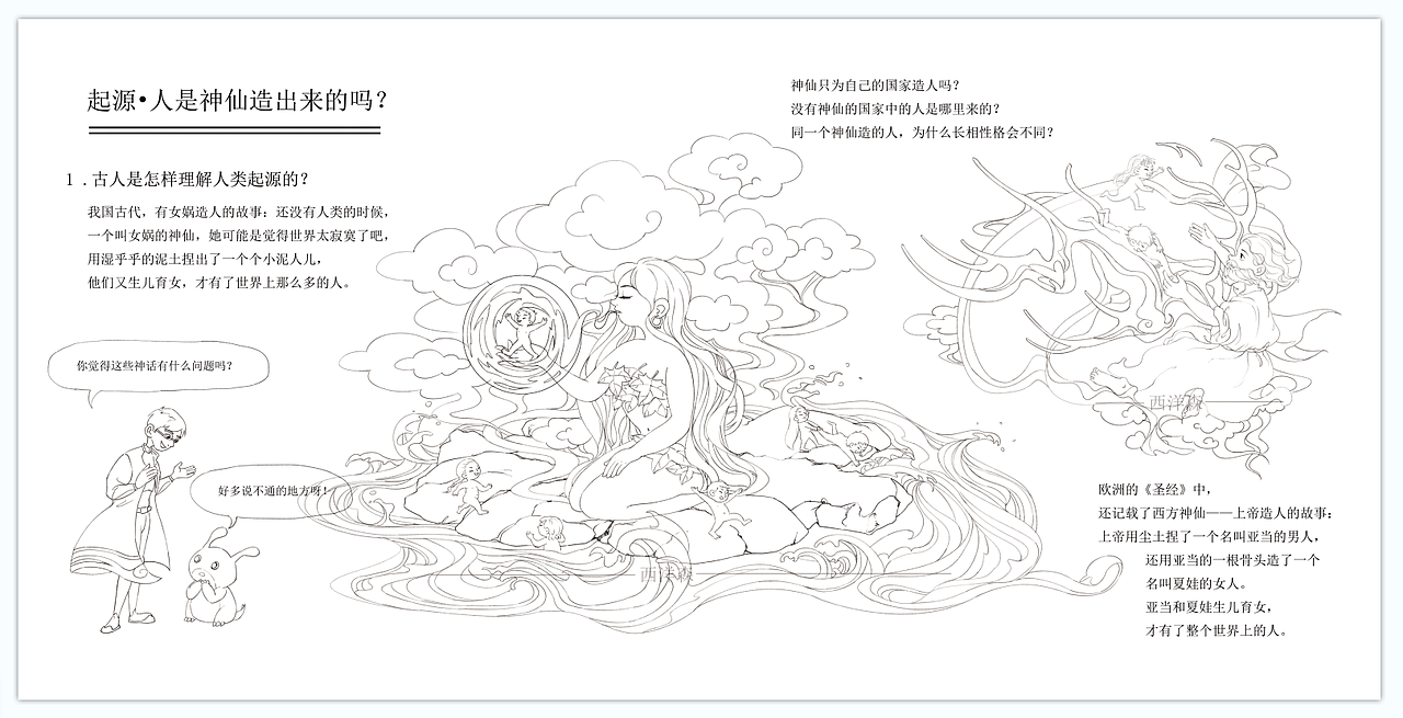 起源-神话（图ZMjYxNzY5NDI0） - 商业插画 - 站酷设计师西洋森原创素材 - 站酷ZCOOL