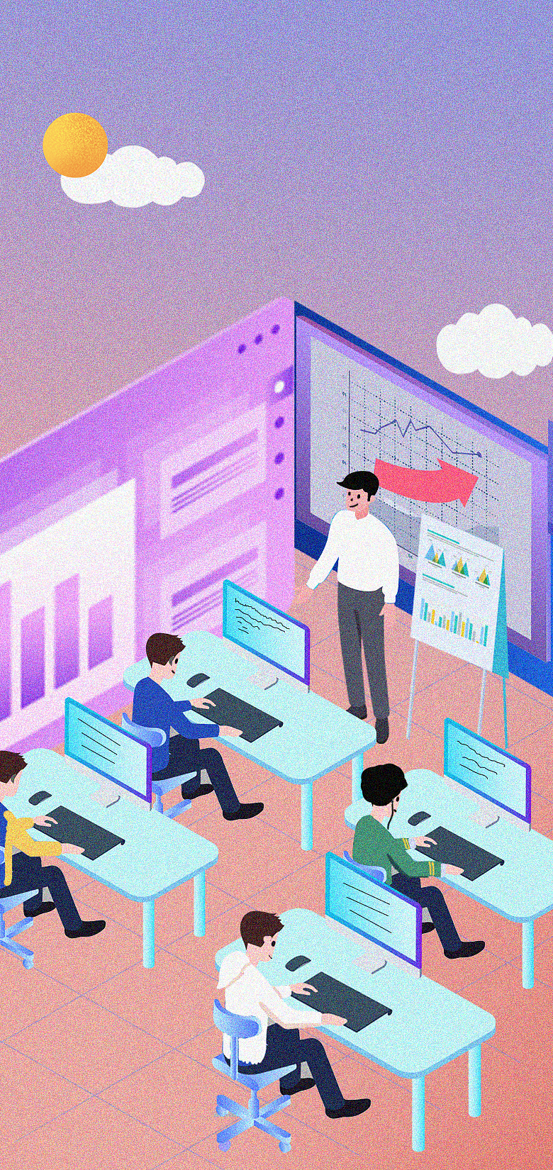 奔跑吧，青春（图ZMjUzMTI4MTky） - 商业插画 - 站酷设计师贰叁画原创素材 - 站酷ZCOOL