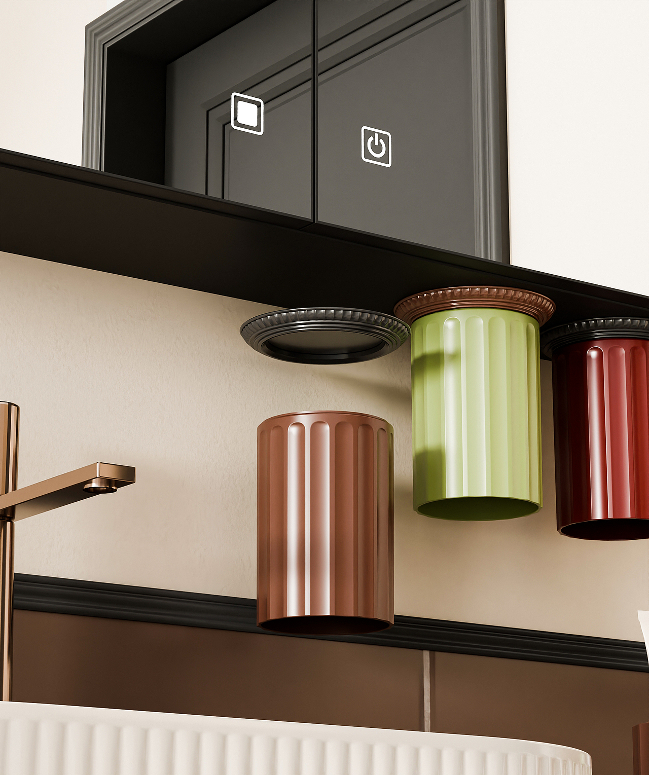 三色收纳筐/漱口杯