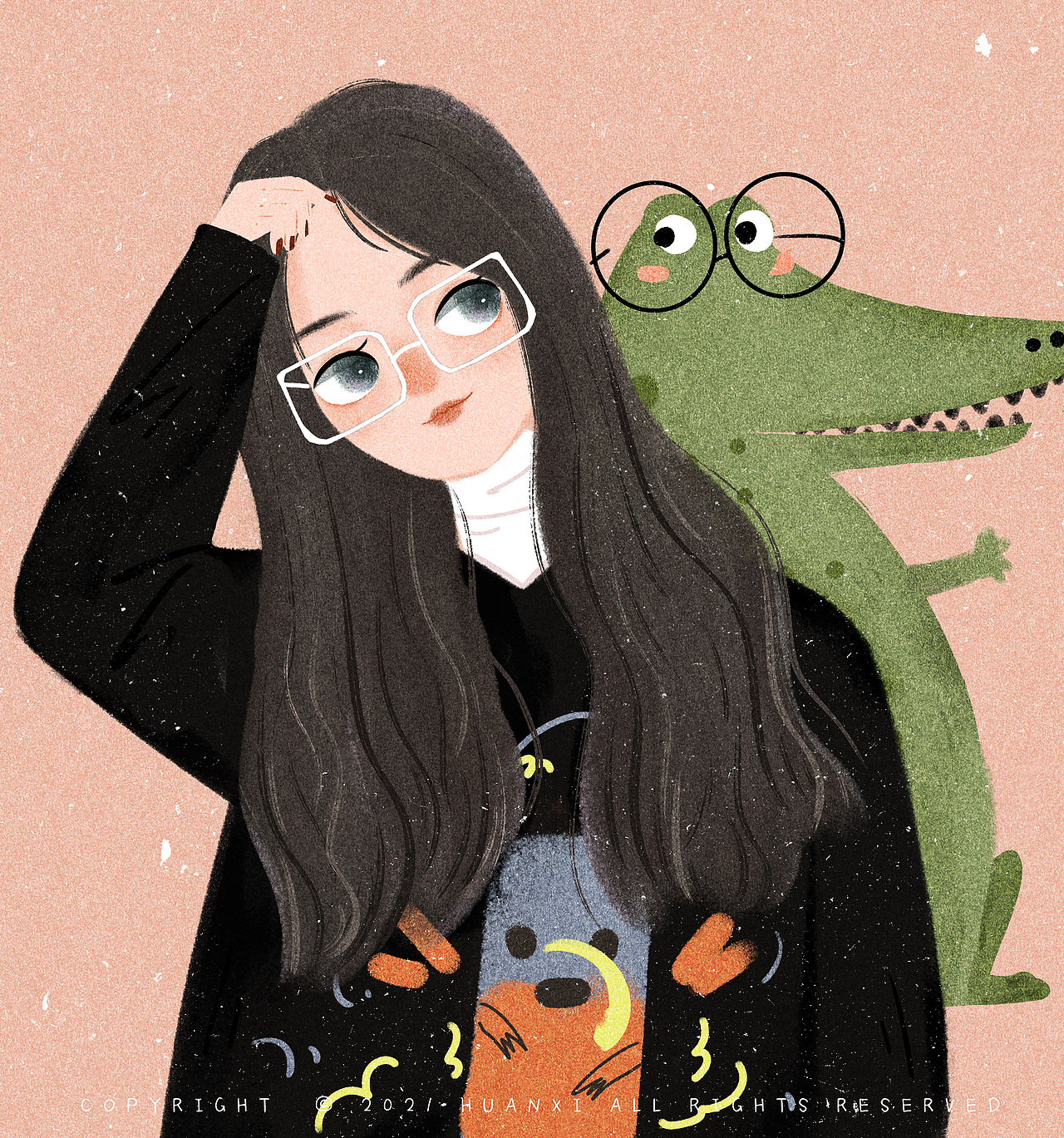 【儿童插画】一组人物头像