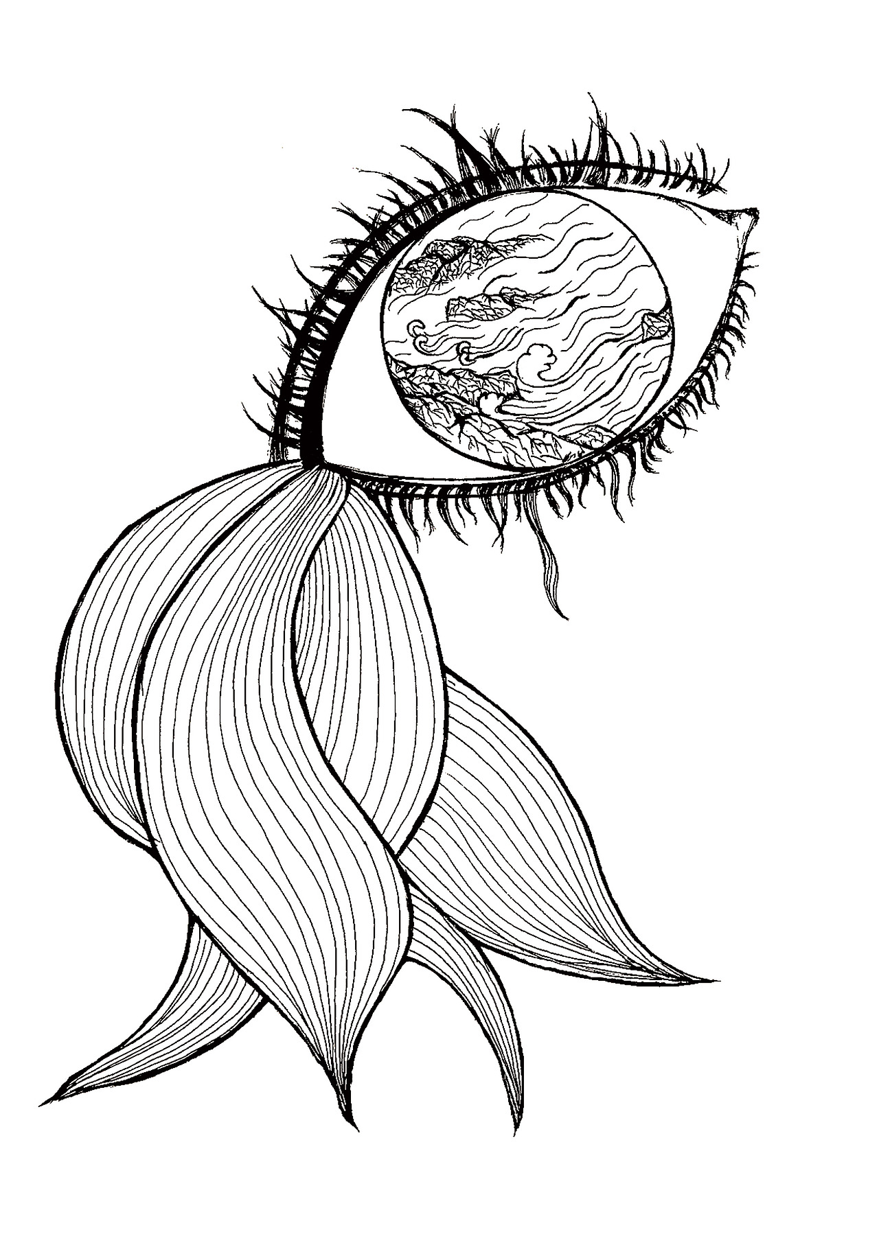 原创手绘 看文画图